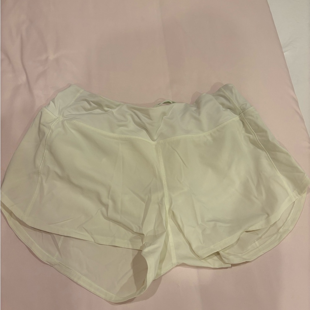 lululemon athletica greenish yellow speed up Athletic Shorts